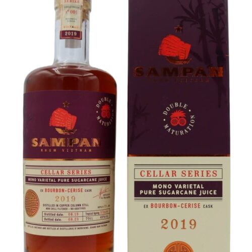 Sampan - Vintage 2019 - Ex-Bourbon Cerise-Cask - Cellar Series - Pure Sugar Cane Juice Vietnam Rhum Sampan - Vintage 2019 - Ex-Bourbon Cerise-Cask - Cellar Series - Pure Sugar Cane Juice Vietnam Rhum