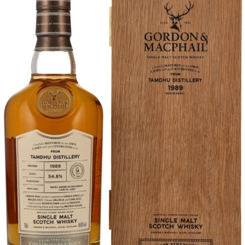 Tamdhu 34 Jahre - Vintage 1989 - Refill American Hogshead Cask No. 12881 - Gordon & MacPhail - Connoisseurs Choice - Cask Strength - Speyside Single Malt Scotch Whisky