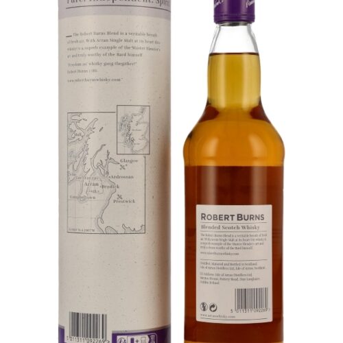 Arran - Robert Burns - Island Blended Scotch Whisky - neue Ausstattung R Arran - Robert Burns - Island Blended Scotch Whisky - neue Ausstattung