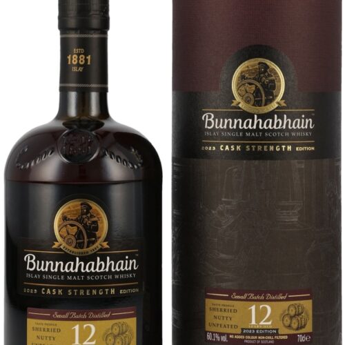 Bunnahabhain 12 Jahre - 2023 Edition - Cask Strength - Small Batch Distilled - Islay Single Malt Scotch Whisky Bunnahabhain 12 Jahre - 2023 Edition - Cask Strength - Small Batch Distilled - Islay Single Malt Scotch Whisky
