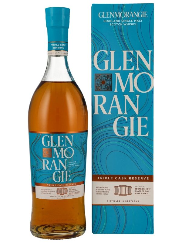 Glenmorangie - Triple Cask Reserve - Bourbon, New Charred Oak & Rye Casks - Highland Single Malt Scotch Whisky Glenmorangie - Triple Cask Reserve - Bourbon, New Charred Oak & Rye Casks - Highland Single Malt Scotch Whisky