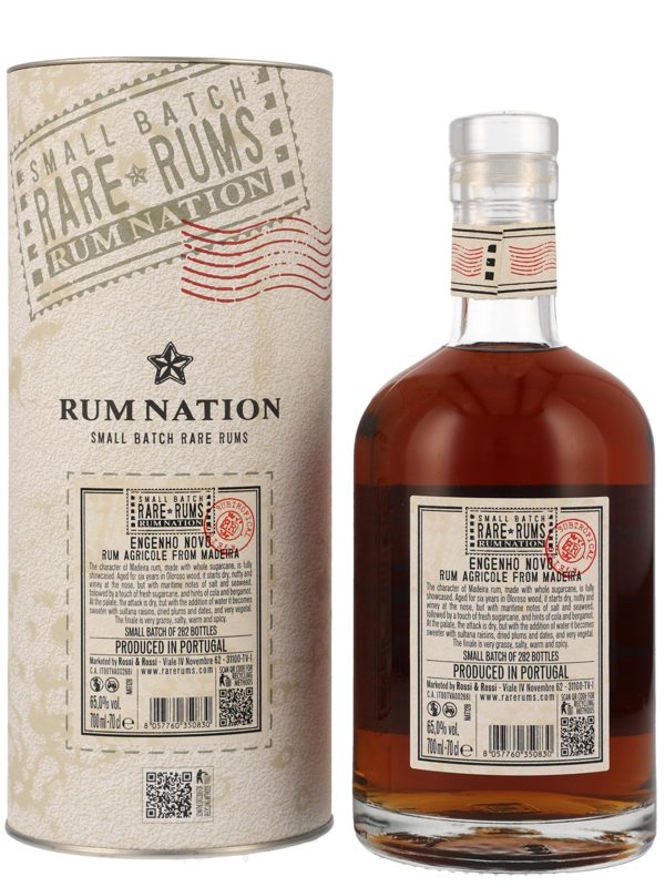 Rum Nation 6 Jahre - Vintage 2017 - Engenho Novo - Small Batch - Rare Rums - Madeira Agricole Rum R Rum Nation 6 Jahre - Vintage 2017 - Engenho Novo - Small Batch - Rare Rums - Madeira Agricole Rum