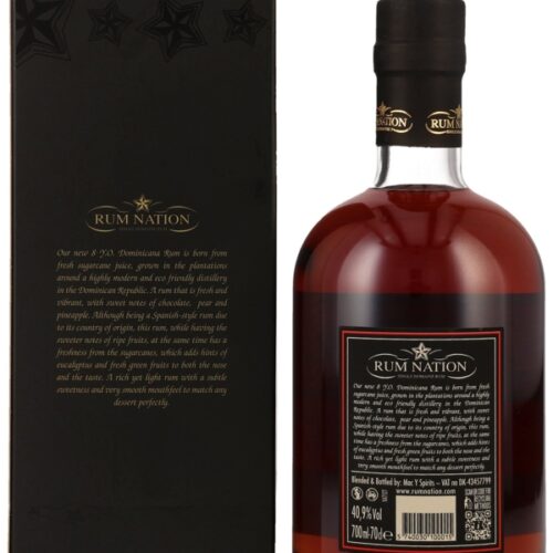 Rum Nation - Dominicana - 8 Jahre - Pot Still - Single Domaine Rum R Rum Nation - Dominicana - 8 Jahre - Pot Still - Single Domaine Rum
