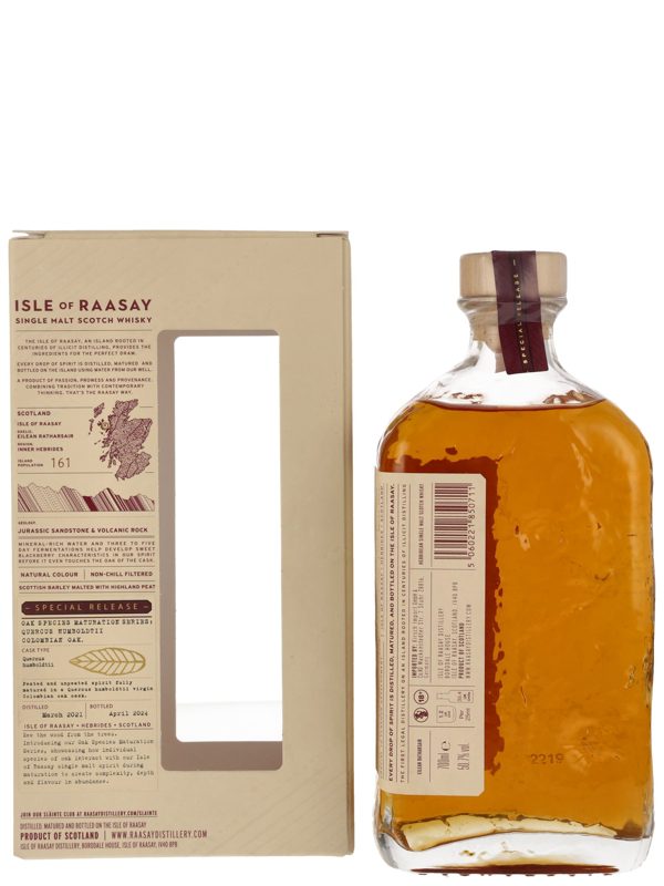 Isle of Raasay 3 Jahre - Vintage 2021 - Quercus Humboldtii Columbian Oak - Special Release - Single Malt Scotch Whisky 1 Isle of Raasay 3 Jahre - Vintage 2021 - Quercus Humboldtii Columbian Oak - Special Release - Single Malt Scotch Whisky