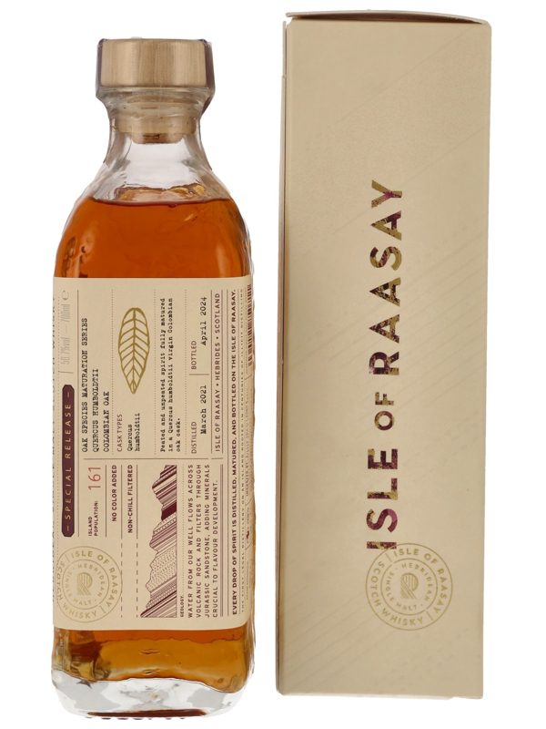 Isle of Raasay 3 Jahre - Vintage 2021 - Quercus Humboldtii Columbian Oak - Special Release - Single Malt Scotch Whisky 2 Isle of Raasay 3 Jahre - Vintage 2021 - Quercus Humboldtii Columbian Oak - Special Release - Single Malt Scotch Whisky