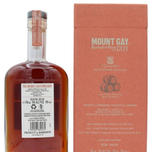 Mount Gay - PX - The Sherry Cask Expression - Master Blender Collection - Barbados Rum R Mount Gay - PX - The Sherry Cask Expression - Master Blender Collection - Barbados Rum