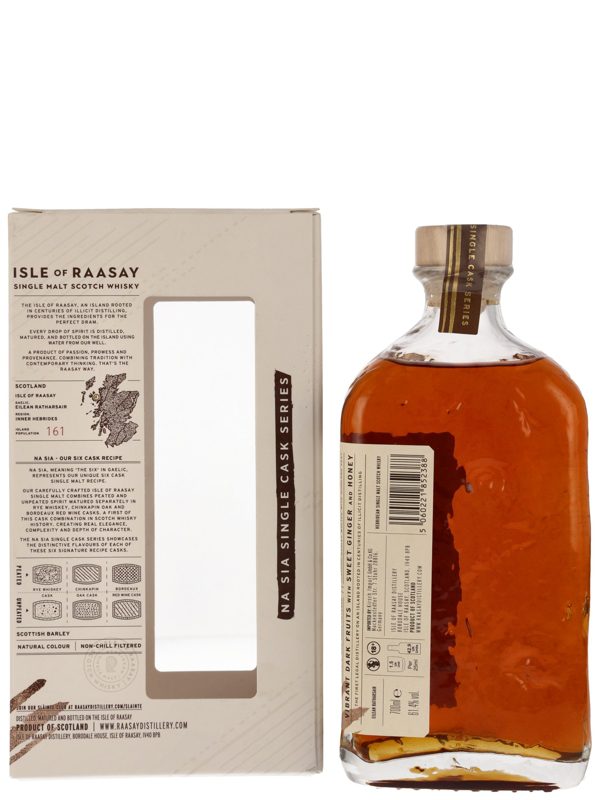 Isle of Raasay - Unpeated - Na Sia Single Cask Series - Unpeated Chinkapin Oak Cask #19/167 - Hebridean Single Malt Scotch Whisky