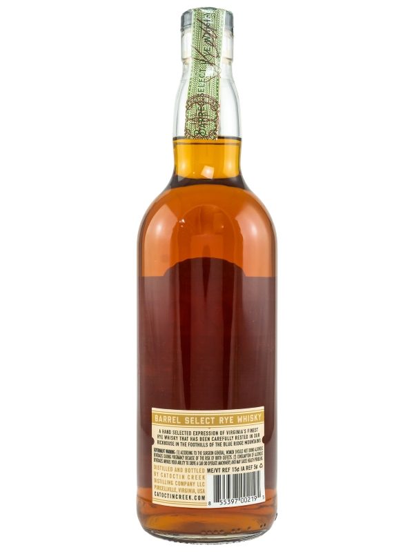 Catoctin Creek - Black Friday Barrels - Barrel No. 26942695 - Barrel Select Rye Whiskey R Catoctin Creek - Black Friday Barrels - Barrel No. 26942695 - Barrel Select Rye Whiskey