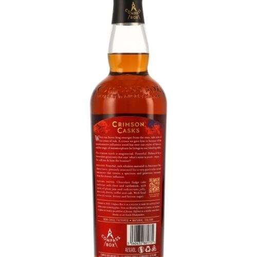 Crimson Casks - Compass Box - Blended Malt Scotch Whisky R Crimson Casks - Compass Box - Blended Malt Scotch Whisky