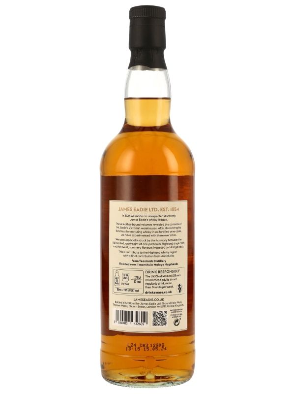Highland Single Malt 11 Jahre - Finished in European Oak Malaga Hogsheads - James Eadie - Single Malt Scotch Whisky R Highland Single Malt 11 Jahre - Finished in European Oak Malaga Hogsheads - James Eadie - Single Malt Scotch Whisky