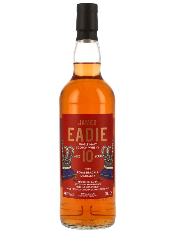 Royal Brackla 10 Jahre - Vintage 2014 - Wood First Fill Bourbon Barrel & Refill Butt - Cask No. 1598 & 303564 - Small Batch - James Eadie - Single Malt Scotch Whisky Royal Brackla 10 Jahre - Vintage 2014 - Wood First Fill Bourbon Barrel & Refill Butt - Cask No. 1598 & 303564 - Small Batch - James Eadie - Single Malt Scotch Whisky