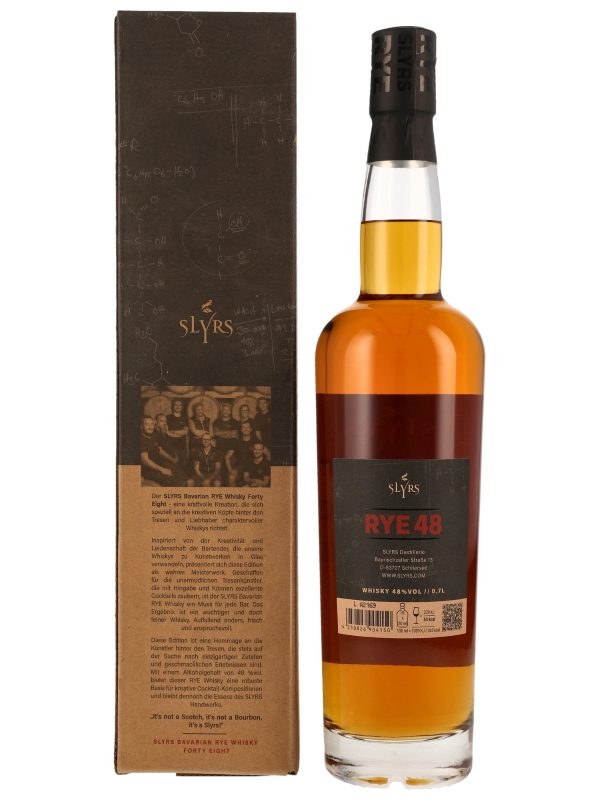 Slyrs RYE 48 - American Crocodile Toasted Oak Casks - Bavarian Rye Whisky R Slyrs RYE 48 - American Crocodile Toasted Oak Casks - Bavarian Rye Whisky
