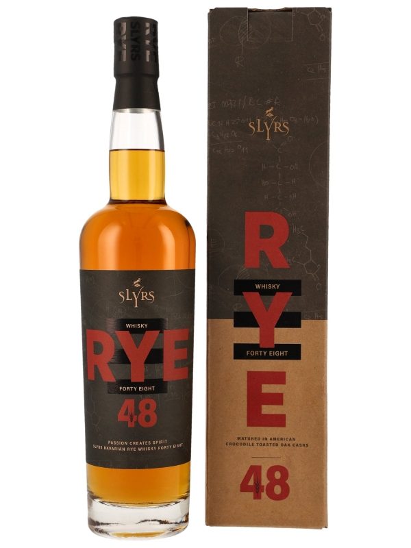 Slyrs RYE 48 - American Crocodile Toasted Oak Casks - Bavarian Rye Whisky Slyrs RYE 48 - American Crocodile Toasted Oak Casks - Bavarian Rye Whisky