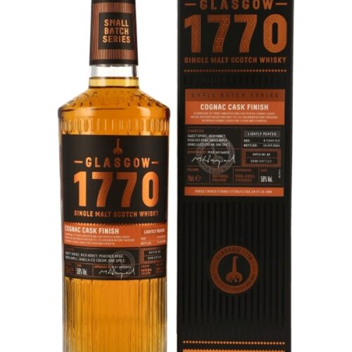 1770 Glasgow Lightly Peated 6 Jahre - Cognac Cask Finish - Batch No. 2 - Small Batch Series - Single Malt Scotch Whisky