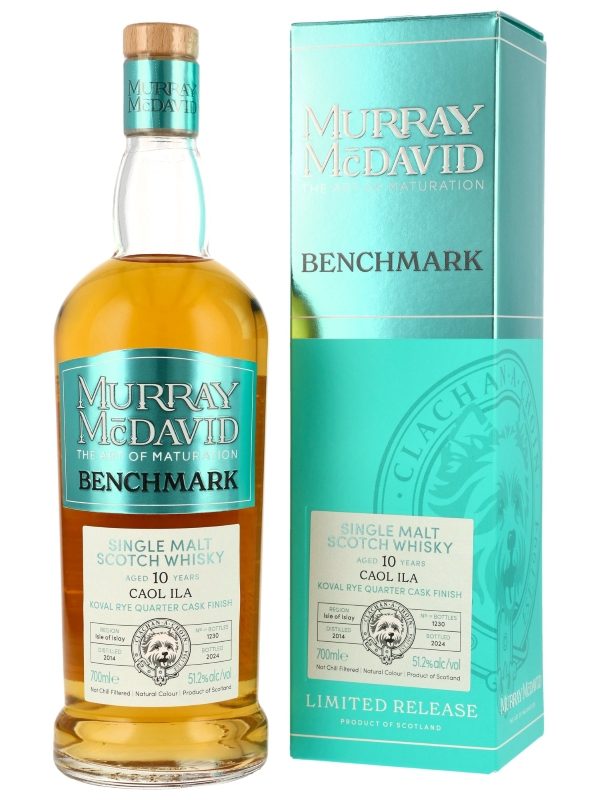 Caol Ila 10 Jahre - Vintage 2014 - Koval Rye Quarter Cask Finish - Murray McDavid - Benchmark - Limited Release - Single Malt Scotch Whisky Caol Ila 10 Jahre - Vintage 2014 - Koval Rye Quarter Cask Finish - Murray McDavid - Benchmark - Limited Release - Single Malt Scotch Whisky