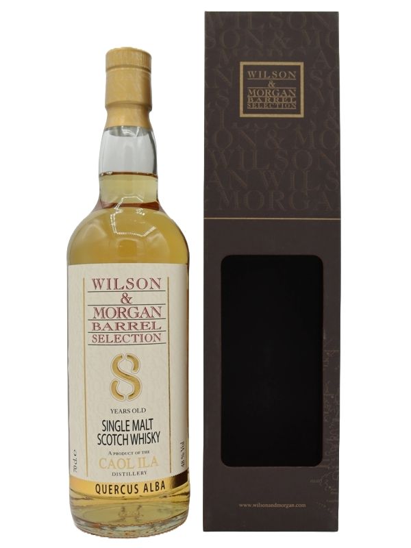 Caol Ila 8 Jahre - Quercus Alba - Refill Bourbon Hogsheads + Virgin Oak Cask - Wilson & Morgan - Barrel Selection - Single Malt Scotch Whisky Caol Ila 8 Jahre - Quercus Alba - Refill Bourbon Hogsheads + Virgin Oak Cask - Wilson & Morgan - Barrel Selection - Single Malt Scotch Whisky