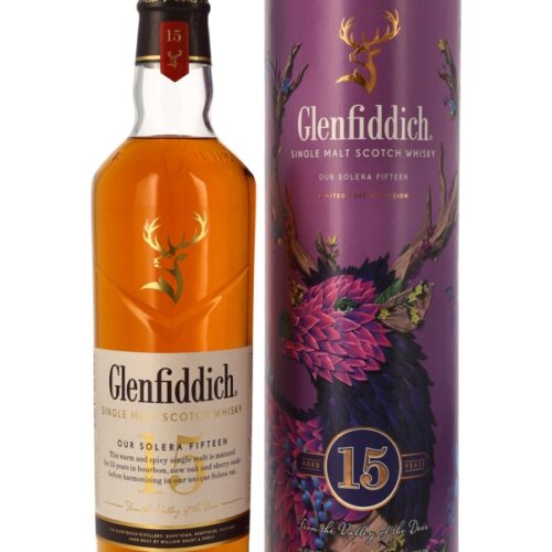 Glenfiddich 15 Jahre - Our Solera Fifteen - Bourbon New Oak + Sherry Casks - Limited Edition Design - Speyside Single Malt Scotch Whisky