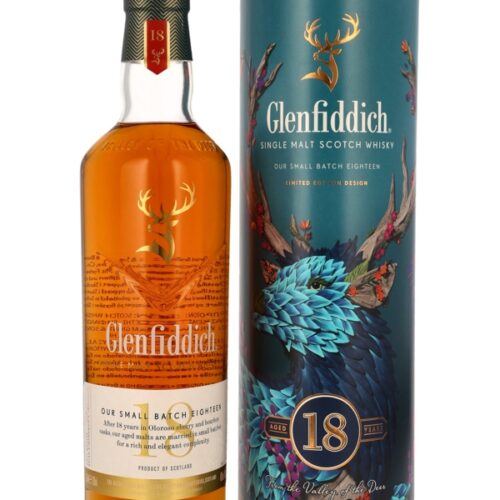Glenfiddich 18 Jahre - Our Small Batch Eighteen - Oloroso Sherry & Bourbon Casks - Limited Edition Design - Speyside Single Malt Scotch Whisky