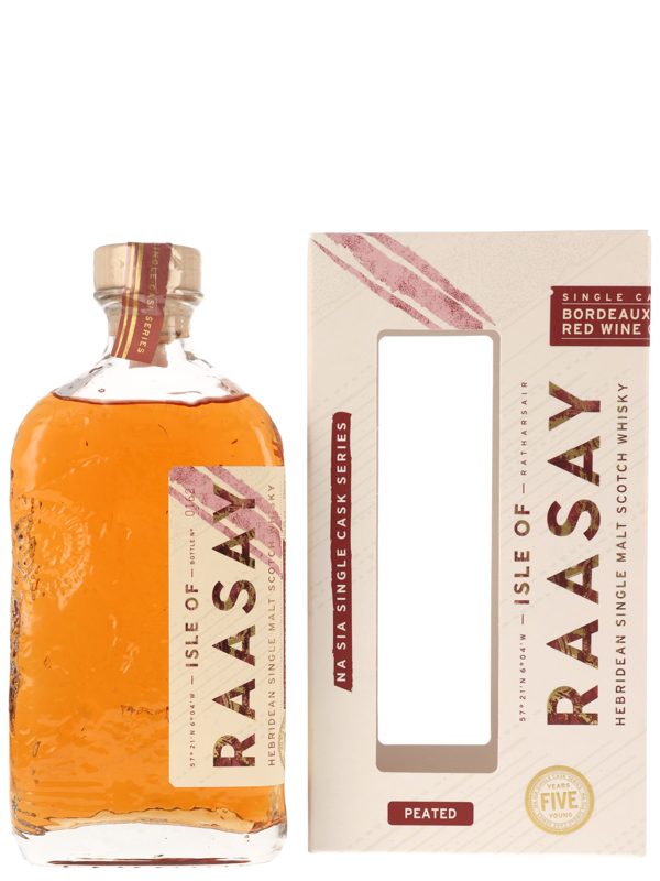 Isle of Raasay - Peated - Na Sia Single Cask Series - Bordeaux Red Wine Cask #18/721 - Hebridean Single Malt Scotch Whisky