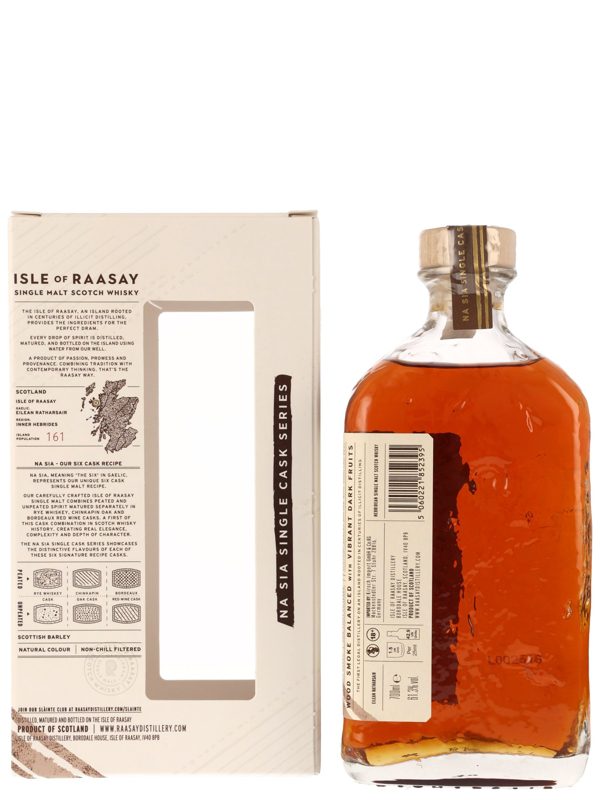 Isle of Raasay - Peated - Na Sia Single Cask Series - Chinkapin Oak Cask #1969 - Hebridean Single Malt Scotch Whisky R Isle of Raasay - Peated - Na Sia Single Cask Series - Chinkapin Oak Cask #19/69 - Hebridean Single Malt Scotch Whisky