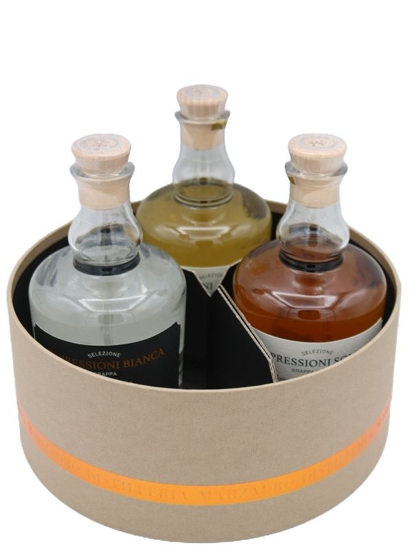 Marzadro - Selezione Espressioni - 3 x 35 cl - Grappa - Geschenk-Set 2 Marzadro - Selezione Espressioni - 3 x 35 cl - Grappa - Geschenk-Set
