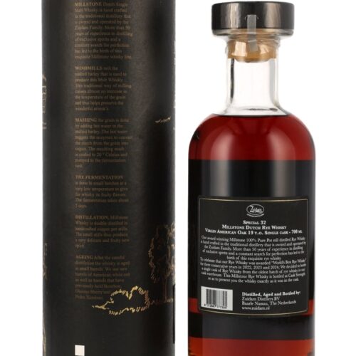 Millstone 19 Jahre - Vintage 2005 - Virgin American Oak - Special #32 - Dutch Single Rye Whisky r Millstone 19 Jahre - Vintage 2005 - Virgin American Oak - Special #32 - Dutch Single Rye Whisky