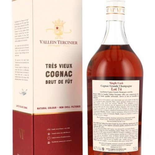 Vallein Tercinier - Trés Vieux Cognac Brut de Fût - Lot 74 - French Oak Cask - Cask No. 0278 - Limited Release Cognac - Single Cask - Single Cru