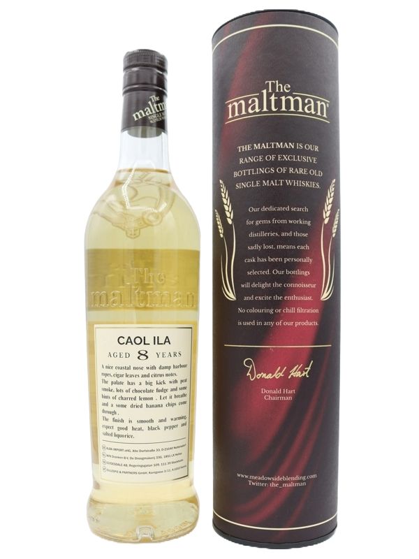 Caol Ila 8 Jahre - Vintage 2016 - Hogshead Cask No. 311129 - The Maltman - Single Malt Scotch Whisky R Caol Ila 8 Jahre - Vintage 2016 - Hogshead Cask No. 311129 - The Maltman - Single Malt Scotch Whisky