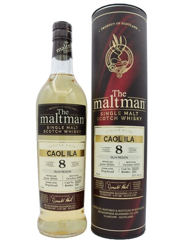 Caol Ila 8 Jahre - Vintage 2016 - Hogshead Cask No. 311129 - The Maltman - Single Malt Scotch Whisky Caol Ila 8 Jahre - Vintage 2016 - Hogshead Cask No. 311129 - The Maltman - Single Malt Scotch Whisky