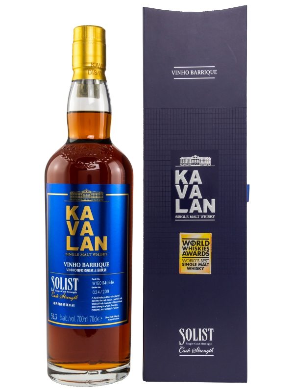 Kavalan Solist - Vinho Barrique - New Vibrations - 56,3% Vol. - Single Cask - Cask Strength - Single Malt Whisky