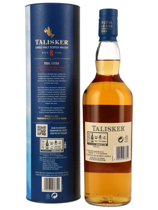 Talisker 8 Jahre - Tidal Churn - Diageo Special Release 2024 - Islands Single Malt Scotch Whisky R Talisker 8 Jahre - Tidal Churn - Diageo Special Release 2024 - Islands Single Malt Scotch Whisky