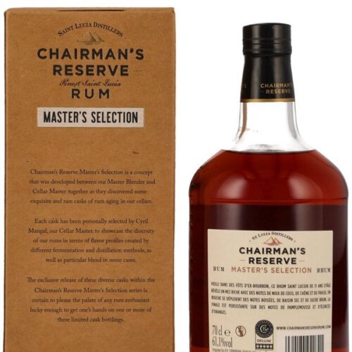Chairman's Reserve 11 Jahre - Vintage 2010 - Ex-Bourbon Cask - No. 0295032010 - Master's Selection - Collection New Vibration - St. Lucia Blended Rum R Chairman's Reserve 11 Jahre - Vintage 2010 - Ex-Bourbon Cask - No. 0295032010 - Master's Selection - Collection New Vibration - St. Lucia Blended Rum