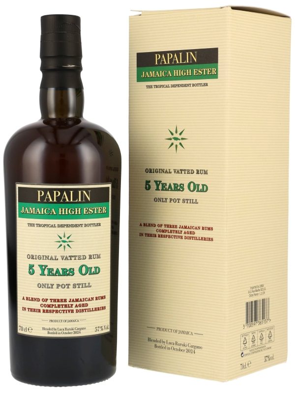 Papalin - 5 Jahre - Jamaica - Only Pot Still - 57,0% - Original Vatted Rum Papalin - 5 Jahre - Jamaica High Ester - Only Pot Still - 57,0% - Original Vatted Rum