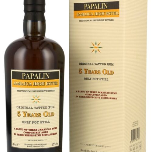 Papalin - 5 Jahre - Jamaica High Ester - Only Pot Still - 47,0% - Original Vatted Rum