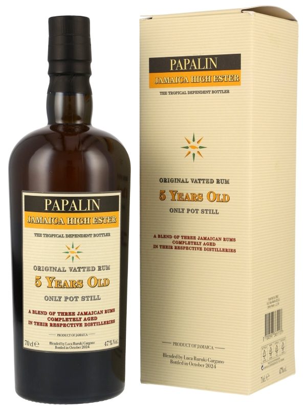 Papalin - 5 Jahre - Jamaica - Only Pot Still - Original Vatted Rum Papalin - 5 Jahre - Jamaica High Ester - Only Pot Still - 47,0% - Original Vatted Rum