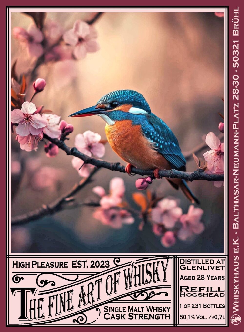 0,7l Glenlivet 28 Jahre - Vintage 1996 - Refill Hogshead - The Fine Art of Whisky - max. 2 Flaschen p.P. & Haushalt - Versand startet ab dem 12. Februar 2025