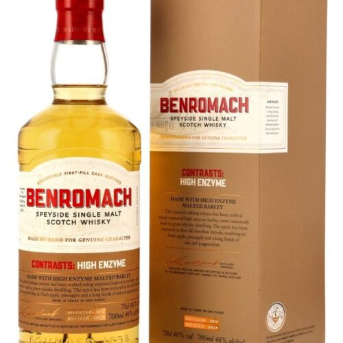 Benromach 10 Jahre - Vintage 2012 - Contrasts High Enzyme - 1st Fill Bourbon Barrels - Speyside Single Malt Scotch Whisky Benromach 10 Jahre - Vintage 2012 - Contrasts: High Enzyme - 1st Fill Bourbon Barrels - Speyside Single Malt Scotch Whisky