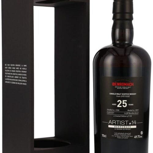 Benromach 25 Jahre - Vintage 1998 - Artist Edition #14 - 1st Fill Bourbon Barrel - Cask No. 197 - Limited Edition - La Maison du Whisky - Speyside Single Malt Scotch Whisky R Benromach 25 Jahre - Vintage 1998 - Artist Edition #14 - 1st Fill Bourbon Barrel - Cask No. 197 - Limited Edition - La Maison du Whisky - Speyside Single Malt Scotch Whisky