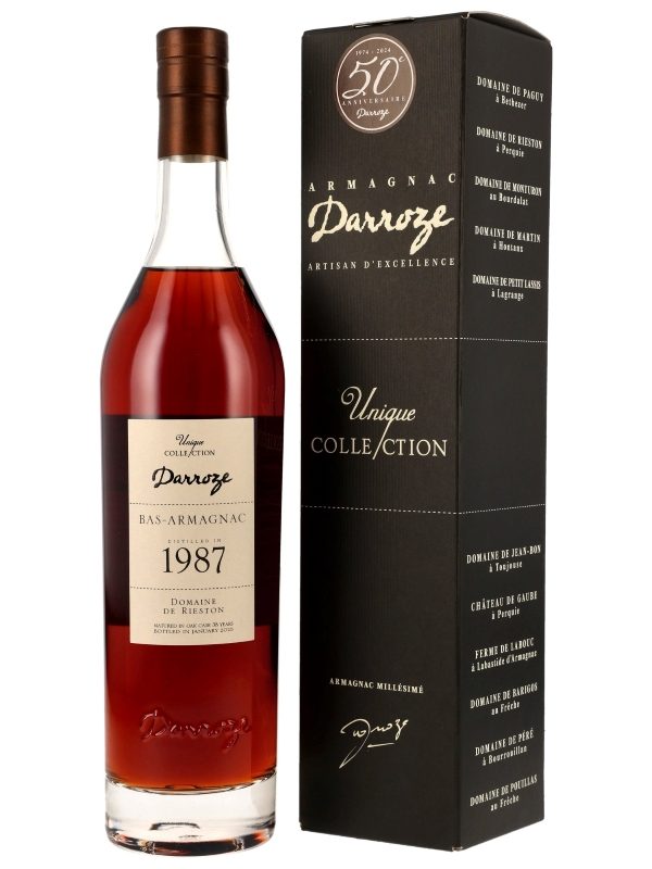 Darroze 38 Jahre - Vintage 19872025 - Appellation Bas-Armagnac Contrôlee - Domaine de Rieston - Unique Collection Darroze 38 Jahre - Vintage 1987/2025 - Appellation Bas-Armagnac Contrôlee - Domaine de Rieston - Unique Collection