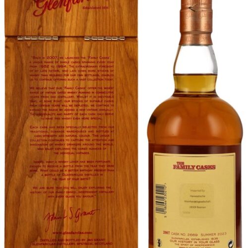 Glenfarclas "The Family Casks" Vintage 2007 - Summer 2023 - Refill Sherry Butt - Cask No. 2669 - Highland Single Malt Scotch Whisky