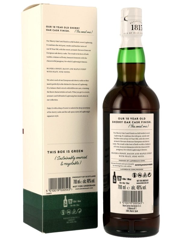 Laphroaig 10 Jahre - Sherry Oak Finish - Islay Single Malt Scotch Whisky - neue Ausstattung