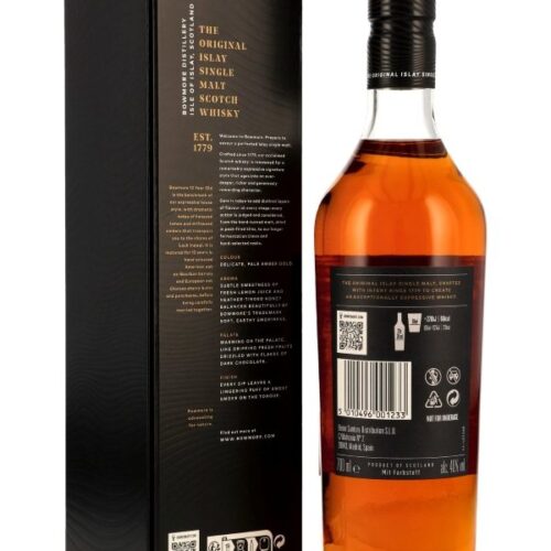 Bowmore 12 Jahre - Sherry Oak Cask - Islay Single Malt Scotch Whisky - Ausstattung 2025 R Bowmore 12 Jahre - Sherry Oak Cask - Islay Single Malt Scotch Whisky - Ausstattung 2025