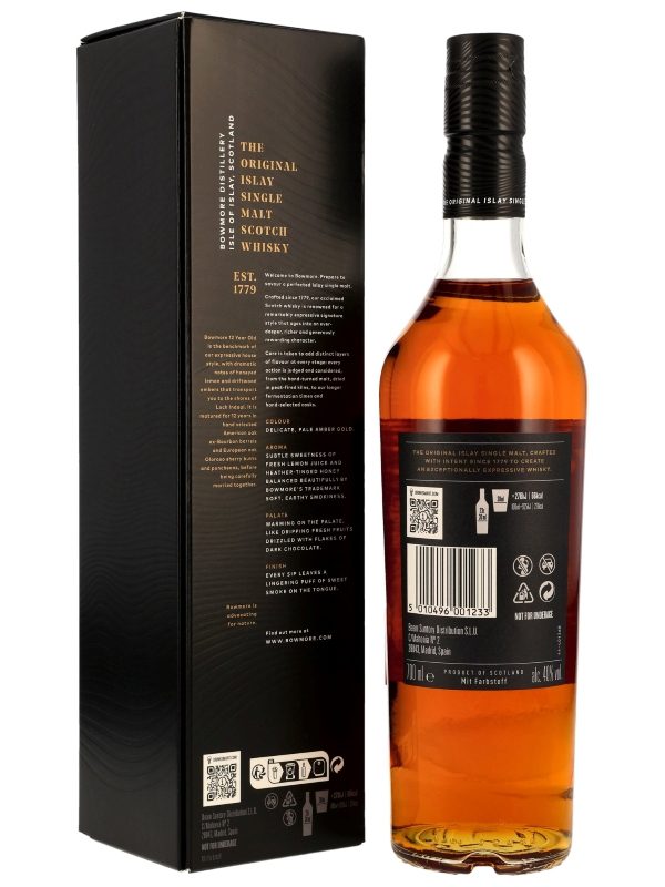 Bowmore 12 Jahre - Sherry Oak Cask - Islay Single Malt Scotch Whisky - Ausstattung 2025 R Bowmore 12 Jahre - Sherry Oak Cask - Islay Single Malt Scotch Whisky - Ausstattung 2025