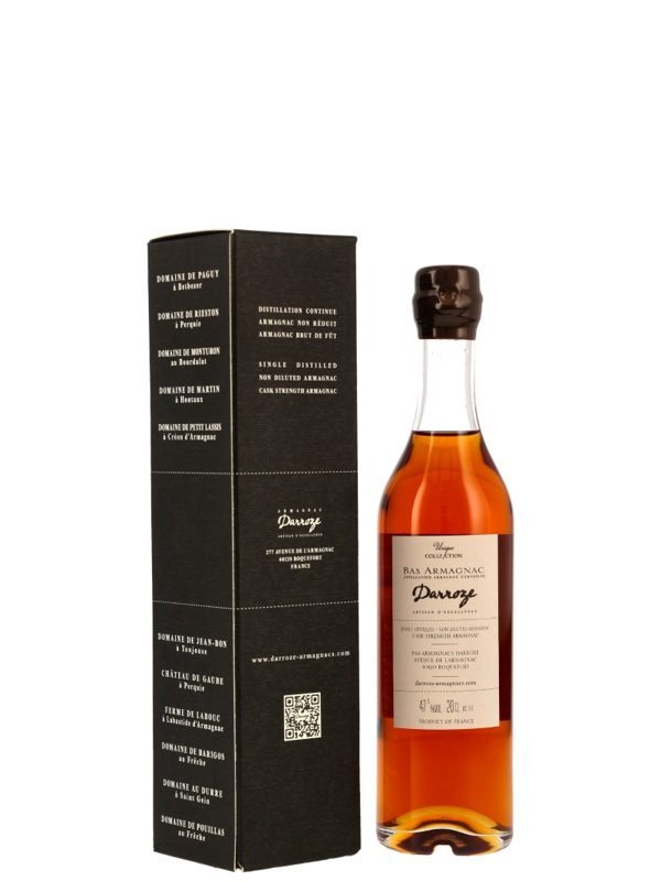 Darroze 20 Jahre - Vintage 2005/2025 - Appellation Bas-Armagnac Contrôlee - Domaine de Hourtica - 200 ml - Unique Collection
