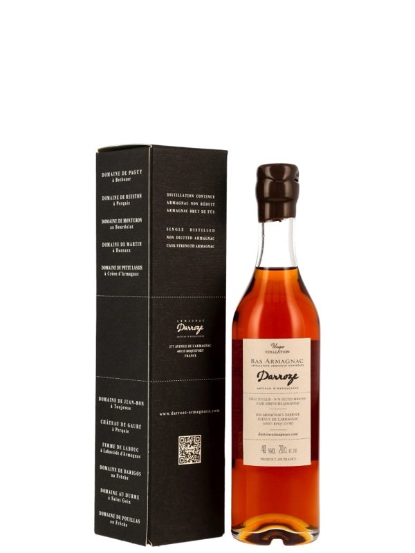 Darroze 40 Jahre - Vintage 1985/2025 - Appellation Bas-Armagnac Contrôlee - Domaine du Pin - 200 ml - Unique Collection