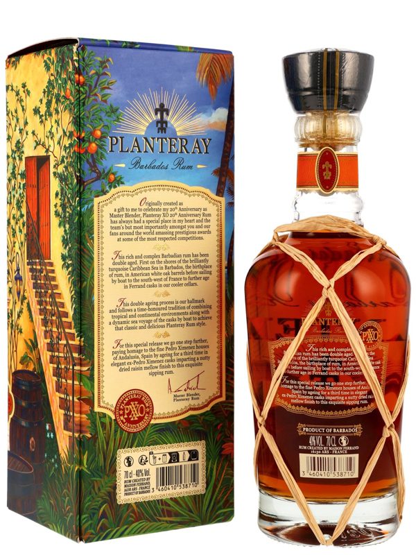 Planteray (Plantation) - PXXO - 20th Anniversary - Cask Finish - Extra Old Rum - Barbados Rum R Planteray (Plantation) - PXXO - 20th Anniversary - Cask Finish - Extra Old Rum - Barbados Rum