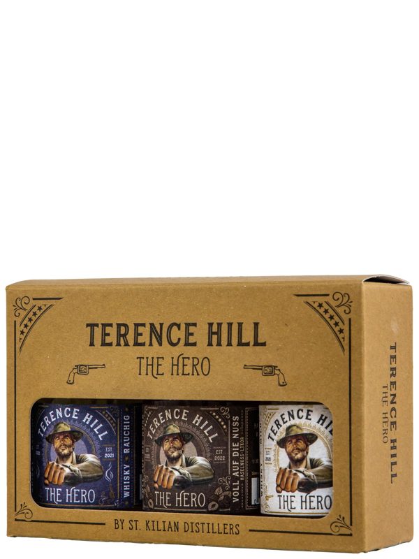 Terence Hill - The Hero - Tasting Box - 3 x 50 ml - St. Kilian - Blended Whisky Terence Hill - The Hero - Tasting Box - 3 x 50 ml - St. Kilian - Blended Whisky