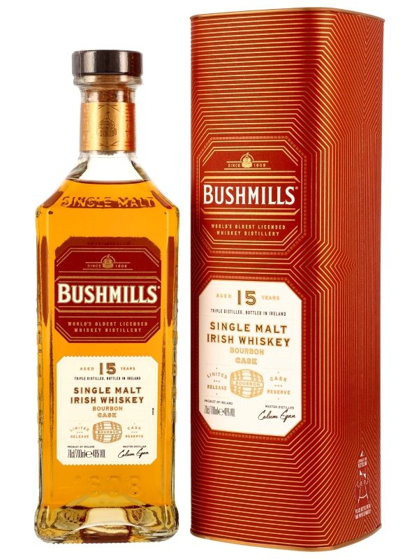 Bushmills 15 Jahre - Bourbon Cask - Limited Release - Cask Reserve - Single Malt Irish Whiskey