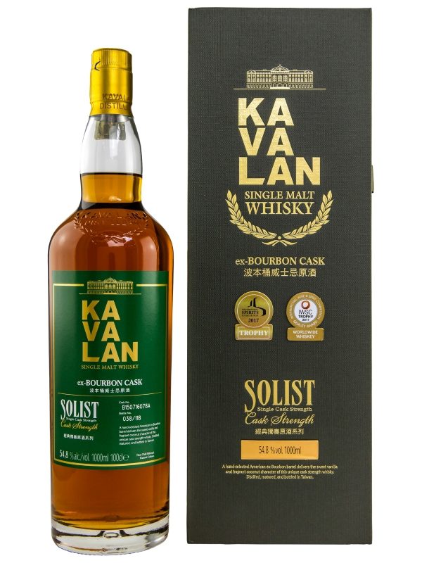 Kavalan Solist - ex-Bourbon Cask - 54,8 Vol. % - Single Cask - Cask Strength - Single Malt Whisky