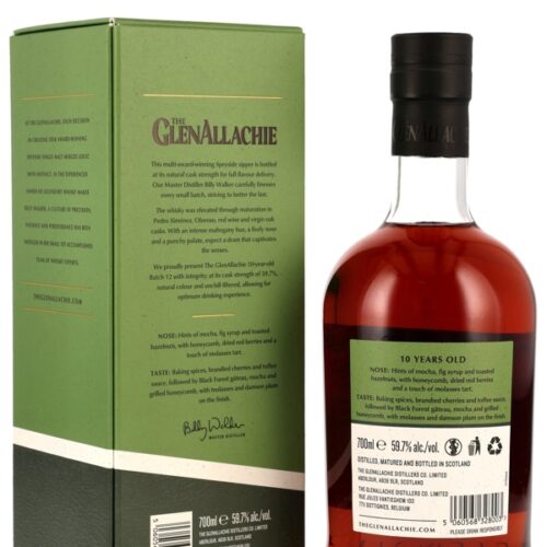 Glenallachie 10 Jahre - Batch 12 - Cask Strength - Speyside Single Malt Scotch Whisky - neue Ausstattung